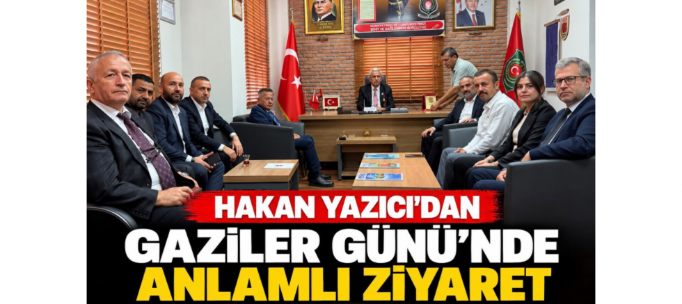 Başkan Hakan Yazıcı: “Gazilerimiz, bu vatanın yaşayan onur abideleridir” - GÜNDEM - İnternetin Ajansı